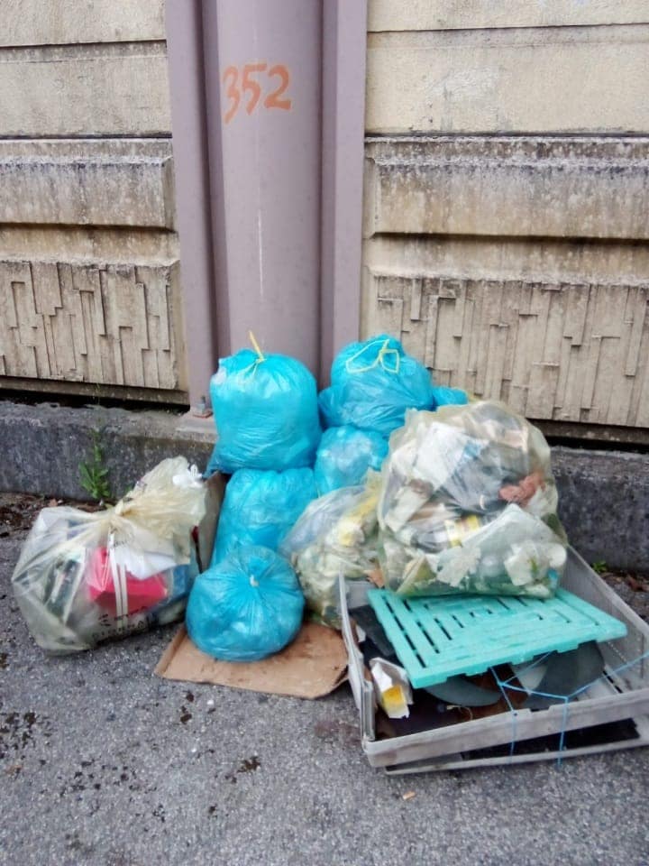 Raccolta rifiuti stazione dei treni Vigonza Barbariga