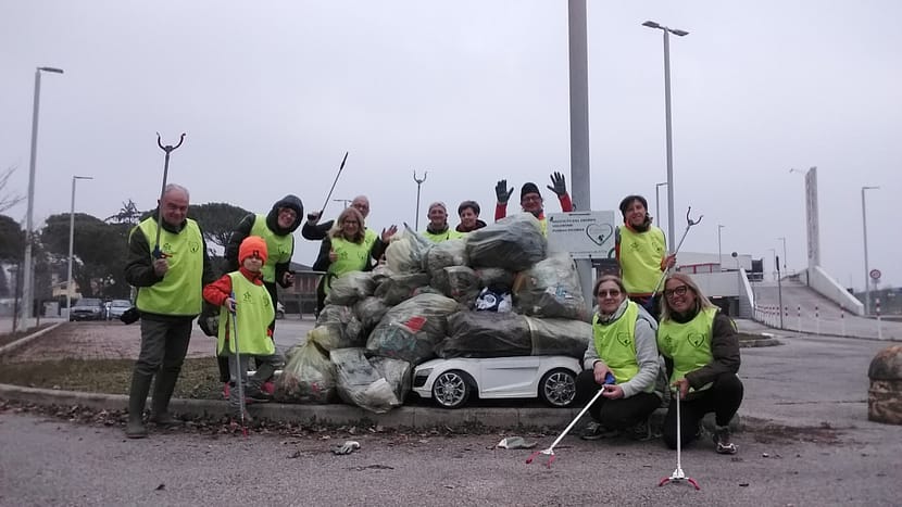 Pulizia argine Ipercoop Vigonza