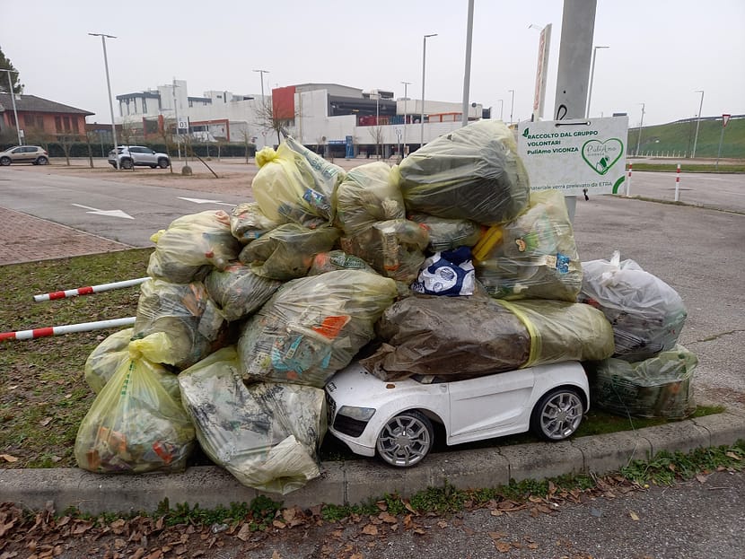 Pulizia argine Ipercoop Vigonza