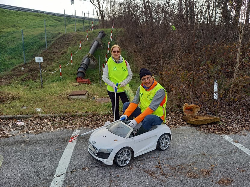 Pulizia argine Ipercoop Vigonza