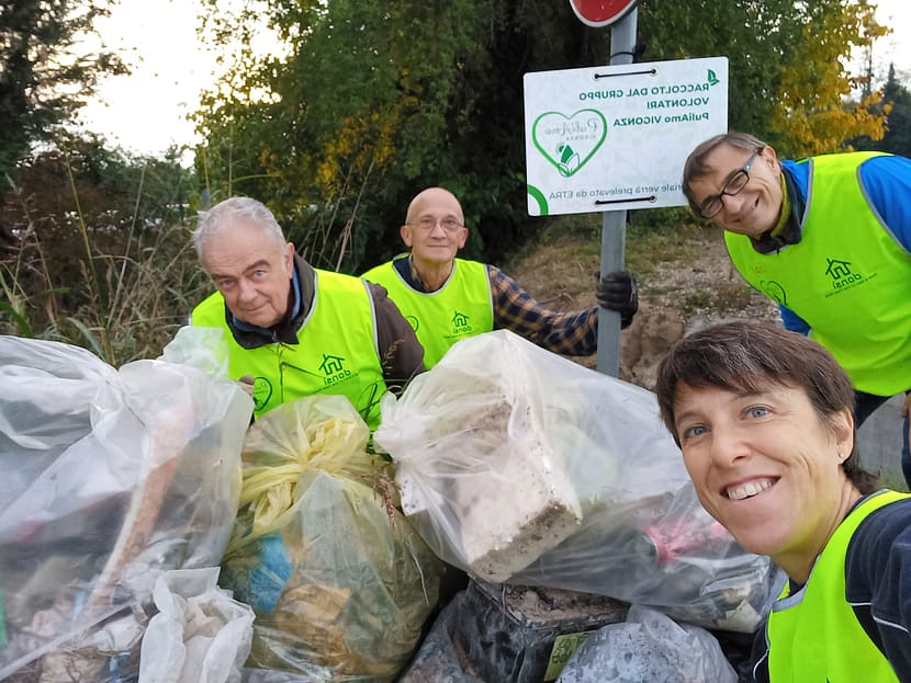 Pulizia territorio via Trevisan Vigonza (Padova)