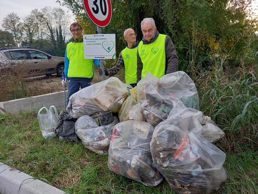 Pulizia territorio via Trevisan Vigonza (Padova)